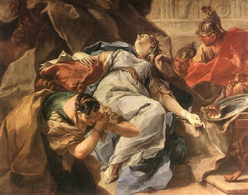 PITTONI, Giambattista Death of Sophonisba g Germany oil painting art